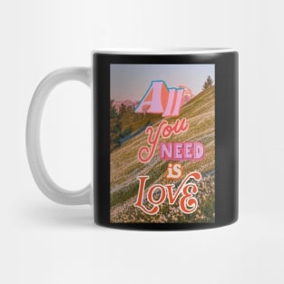 All You Need Is Love Collage Mug